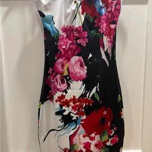 Floral Print Sleeveless Dress